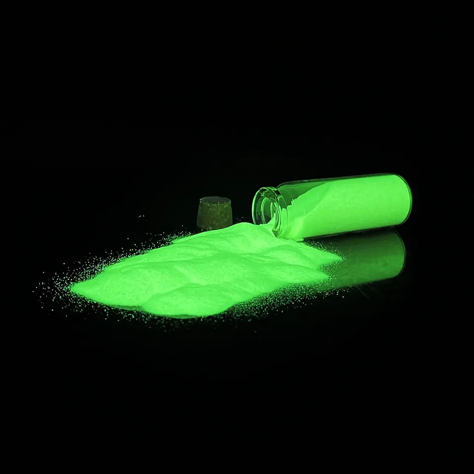 glow in the dark pigment - yellow green