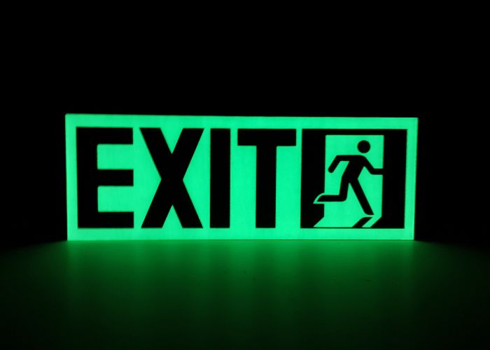 Photoluminescent Exit Signs