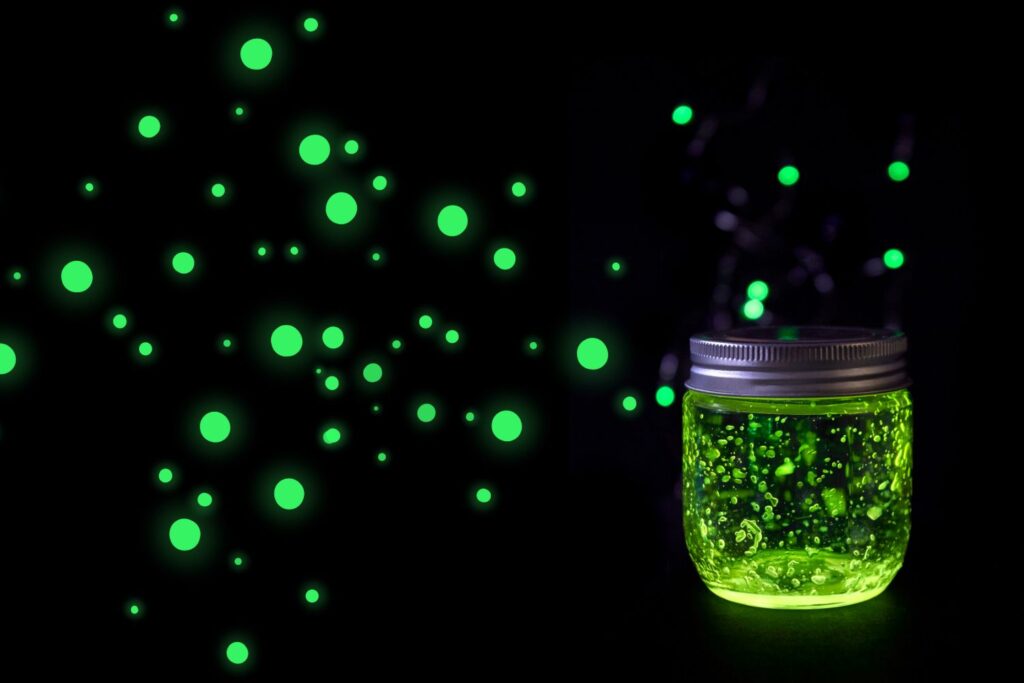 glow in the dark paint in the bottle