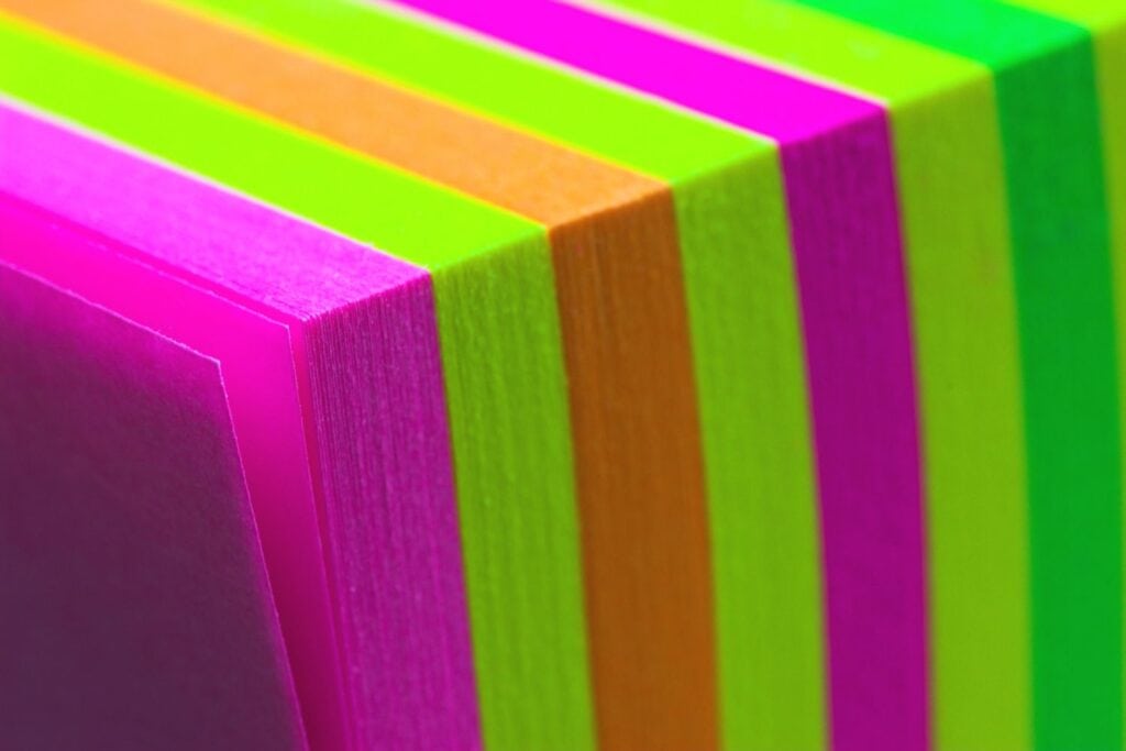 Fluorescent paper